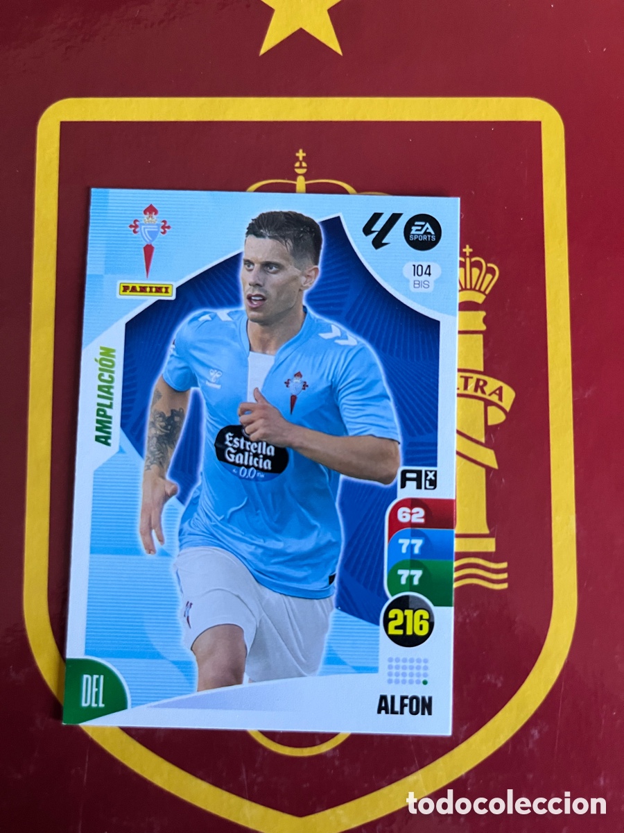 Cromos de Futebol: 104 BIS ALFON AMPLIACI&Oacute;N ADRENALYN 2024 2025 24 25 CELTA DE VIGO