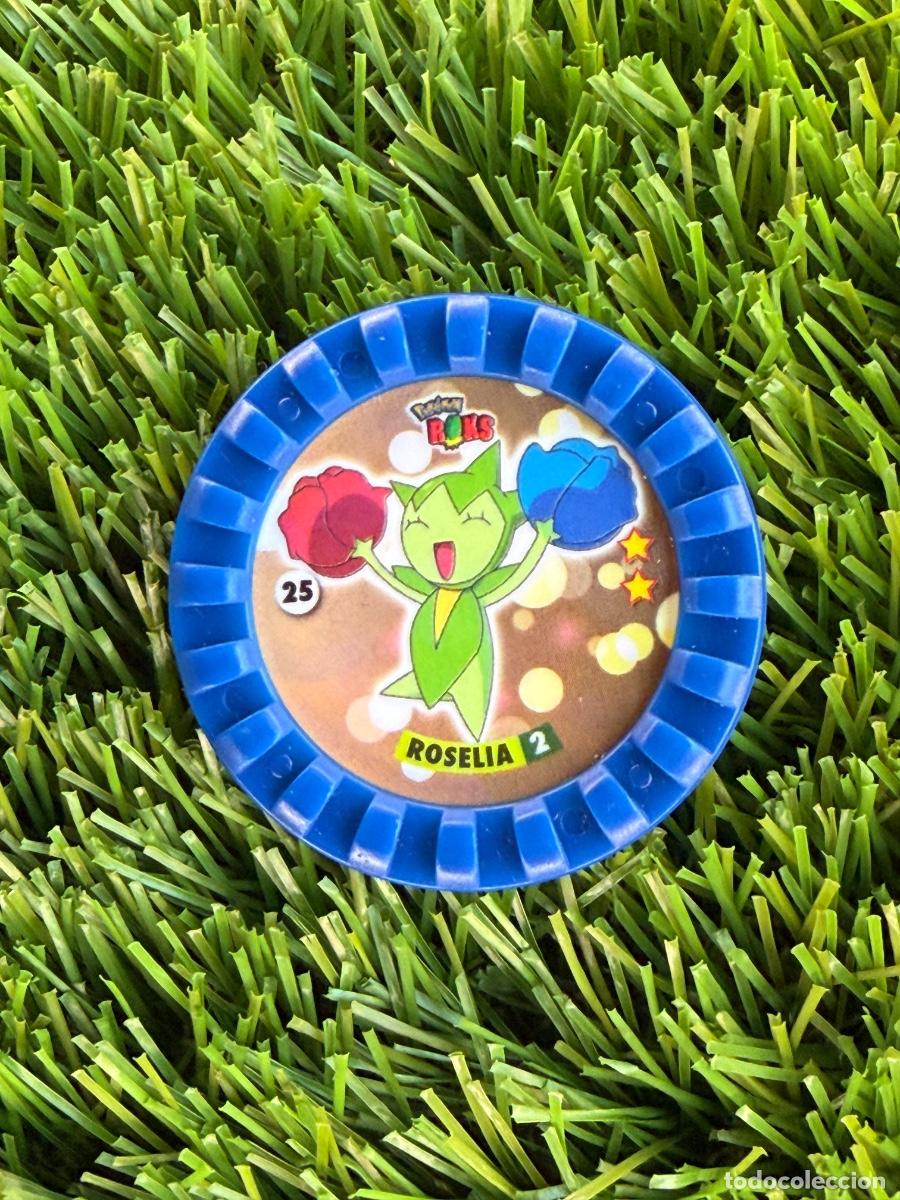 Cromos de f&uacute;tbol: N&ordm; 25 Roselia Tazos Pokemon Cheetos Pokemon Roks