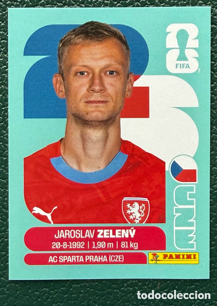 Cromos de f&uacute;tbol: CZE 6 JAROSLAV ZELENY REPUBLICA CHECA CROMOS ALBUM FIFA WORLD CUP MUNDIAL 2026 PANINI