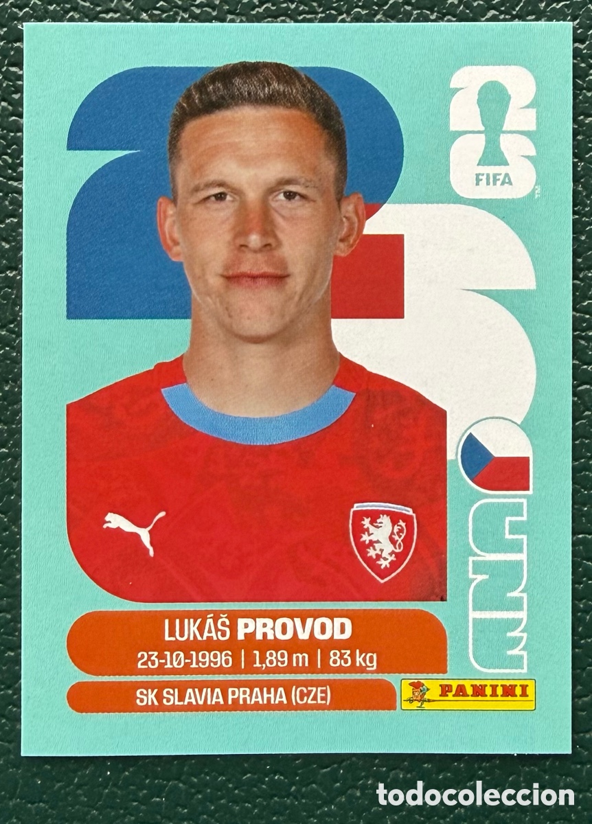 Cromos de f&uacute;tbol: CZE 10 LUKAS PROVOD REPUBLICA CHECA CROMOS ALBUM FIFA WORLD CUP MUNDIAL 2026 PANINI
