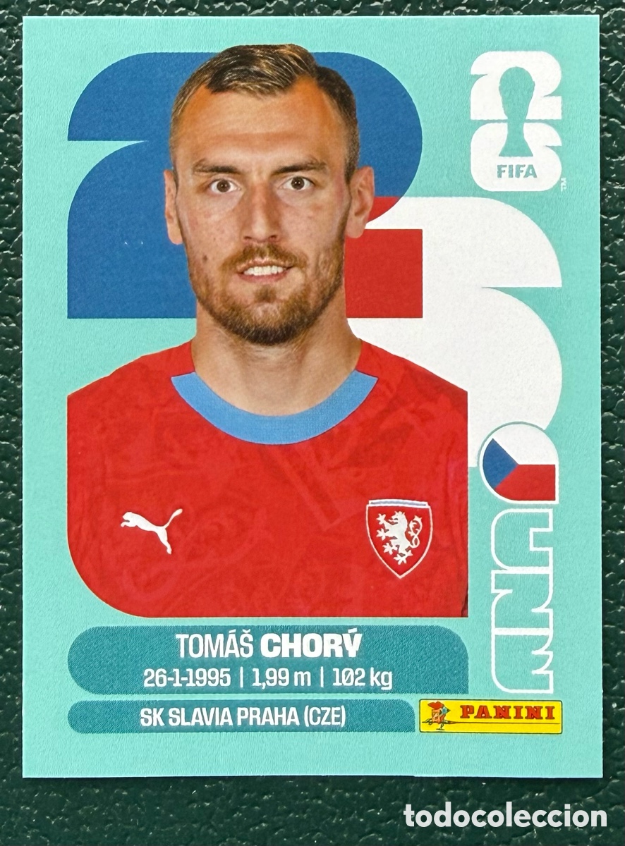 Football Stickers: CZE 17 TOMAS CHORY REPUBLICA CHECA CROMOS ALBUM FIFA WORLD CUP MUNDIAL 2026 PANINI