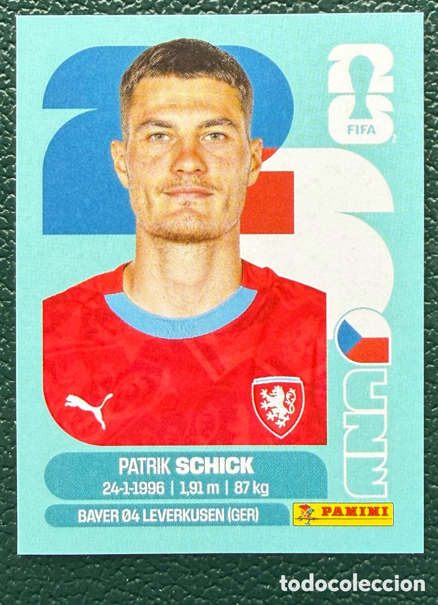 Football Stickers: CZE 20 PATRIK SCHICK REPUBLICA CHECA CROMOS ALBUM FIFA WORLD CUP MUNDIAL 2026 PANINI