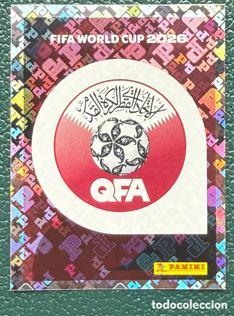 Football Stickers: QAT 1 ESCUDO QATAR CROMOS ALBUM FIFA WORLD CUP MUNDIAL 2026 PANINI