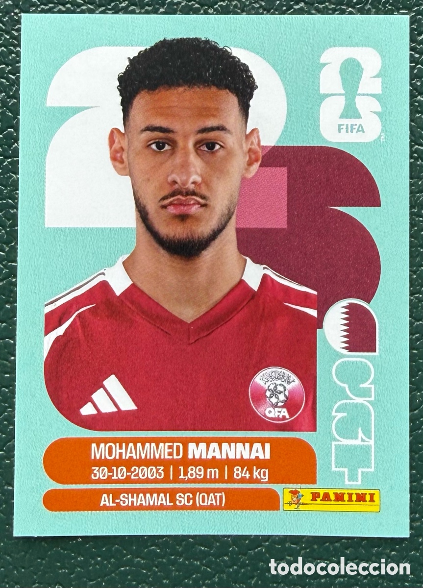 Football Stickers: QAT 9 MOHAMMED MANNAI QATAR CROMOS ALBUM FIFA WORLD CUP MUNDIAL 2026 PANINI