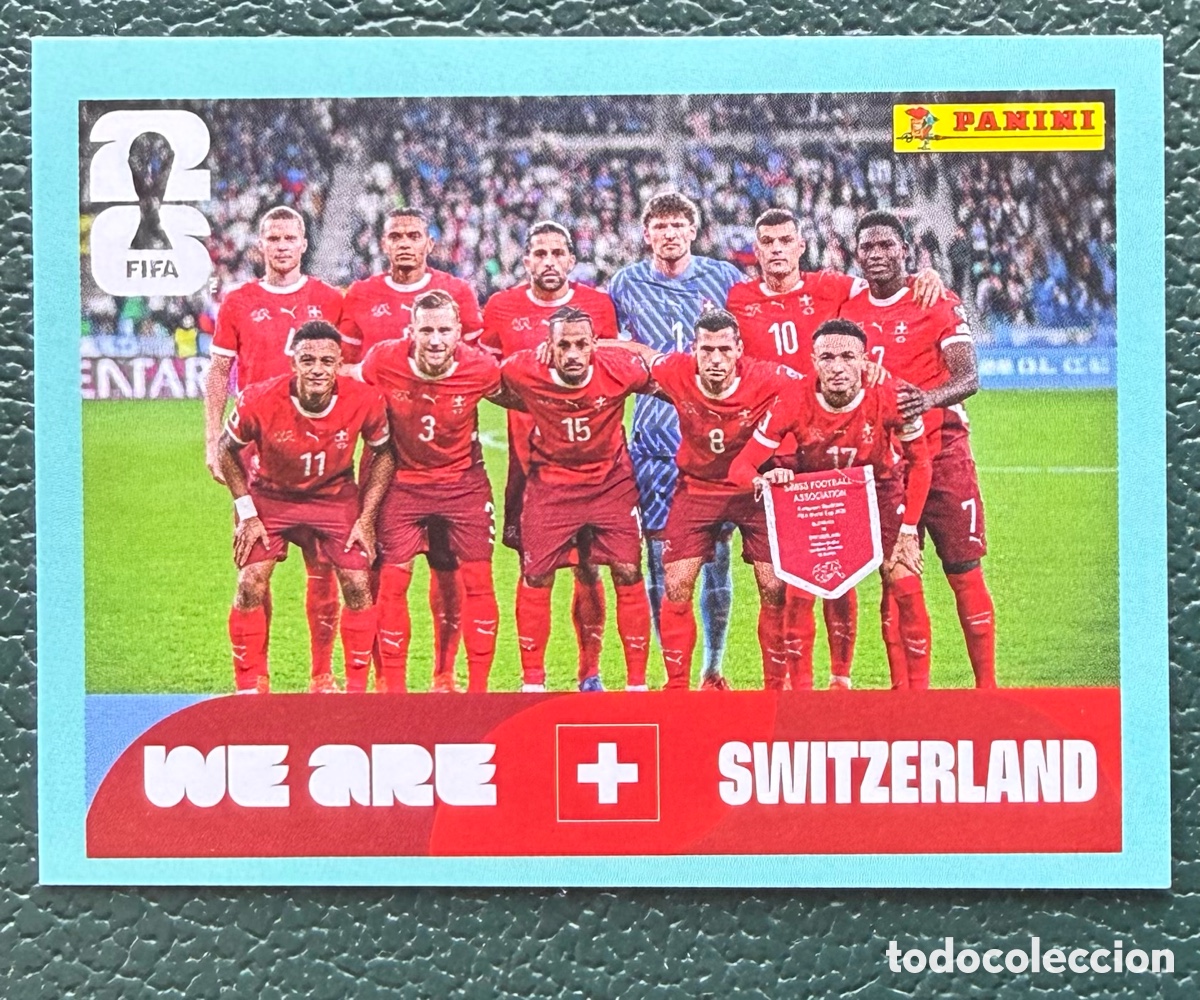 Fu&szlig;ball-Sticker: SUI 13 ALINEACION SUIZA CROMOS ALBUM FIFA WORLD CUP MUNDIAL 2026 PANINI