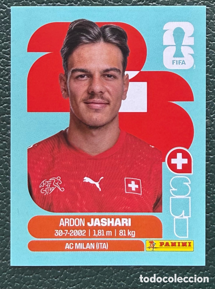 Fu&szlig;ball-Sticker: SUI 14 ARDON JASHARI SUIZA CROMOS ALBUM FIFA WORLD CUP MUNDIAL 2026 PANINI
