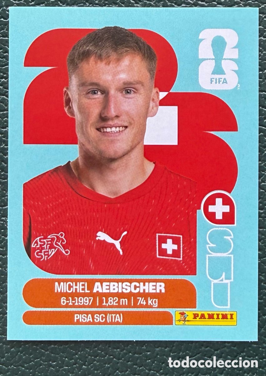 Fu&szlig;ball-Sticker: SUI 16 MICHEL AEBISCHER SUIZA CROMOS ALBUM FIFA WORLD CUP MUNDIAL 2026 PANINI
