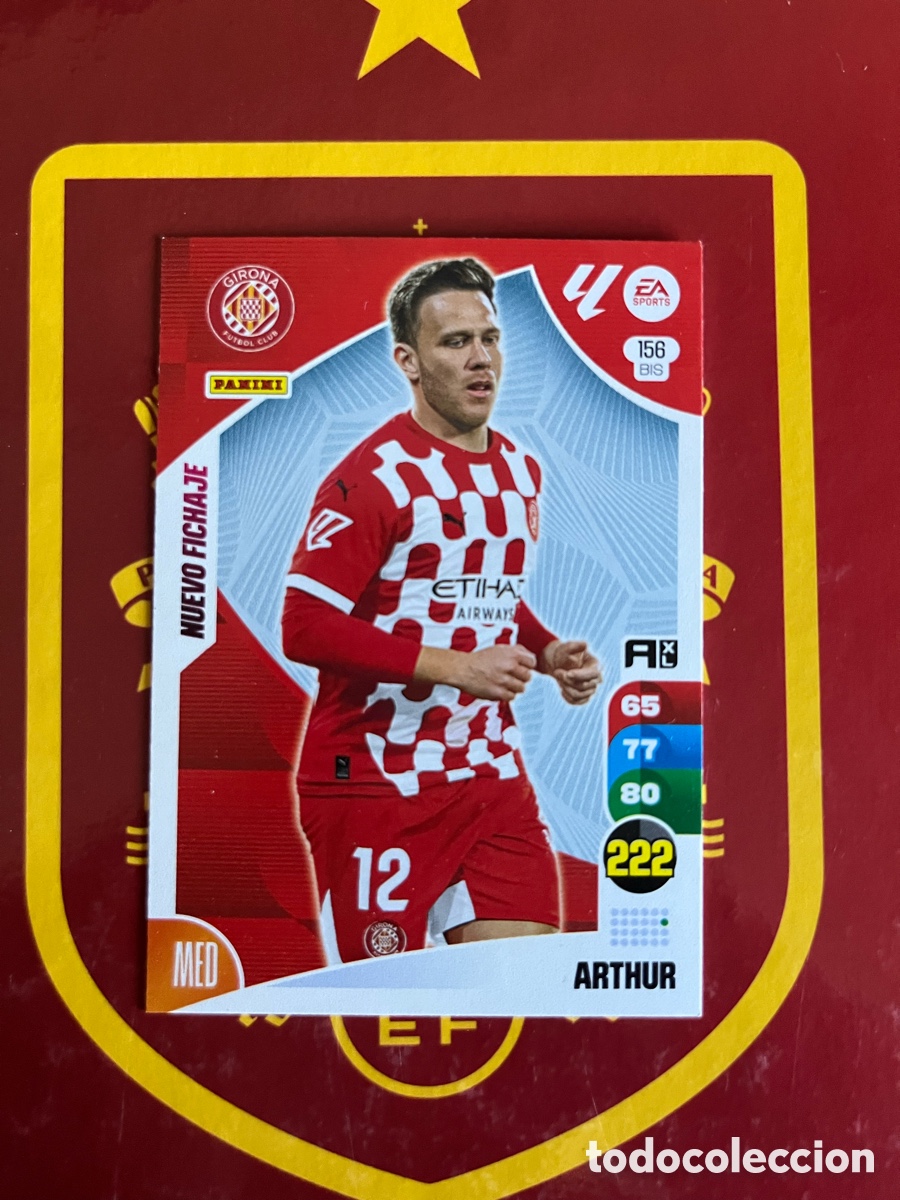Football Stickers: 156 BIS ARTHUR NUEVO FICHAJE ADRENALYN 2024 2025 24 25 GIRONA