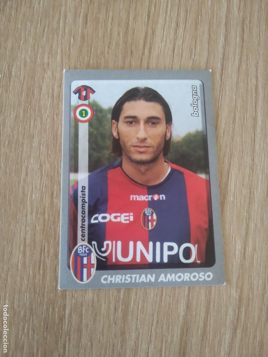 Football Stickers: 40 CHRISTIAN AMOROSO BOLOGNA CROMO FUTBOL PANINI LIGA ITALIA 2008-2009 CALCIATORI 08-09