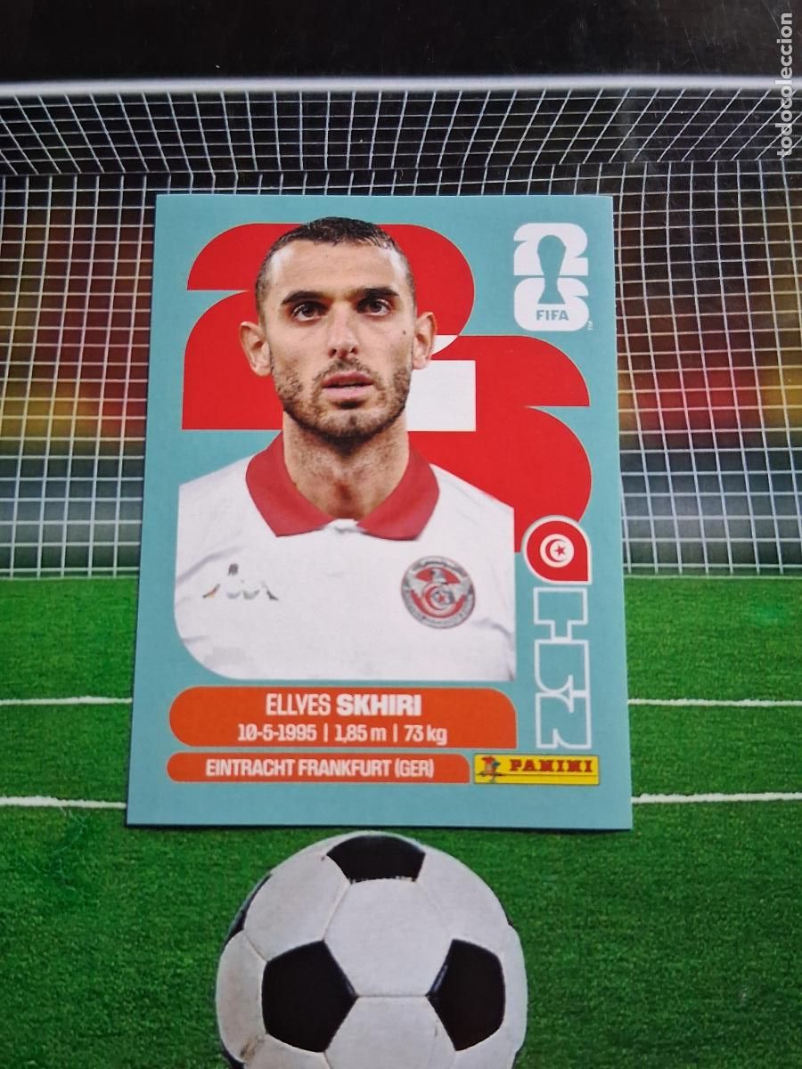 Football Stickers: TUN 9 ELLVES SKHIRI TUNEZ CROMO STICKERS FUTBOL MUNDIAL FIFA 2026 MEXICO EEUU CANADA PANINI