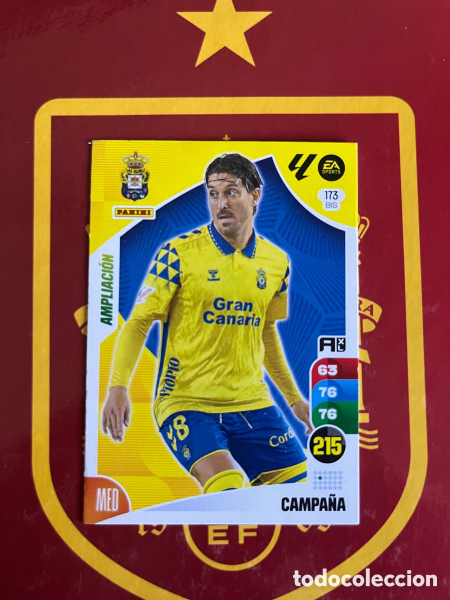 Football Stickers: 173 BIS CAMPA&Ntilde;A AMPLIACI&Oacute;N ADRENALYN 2024 2025 24 25 LAS PALMAS