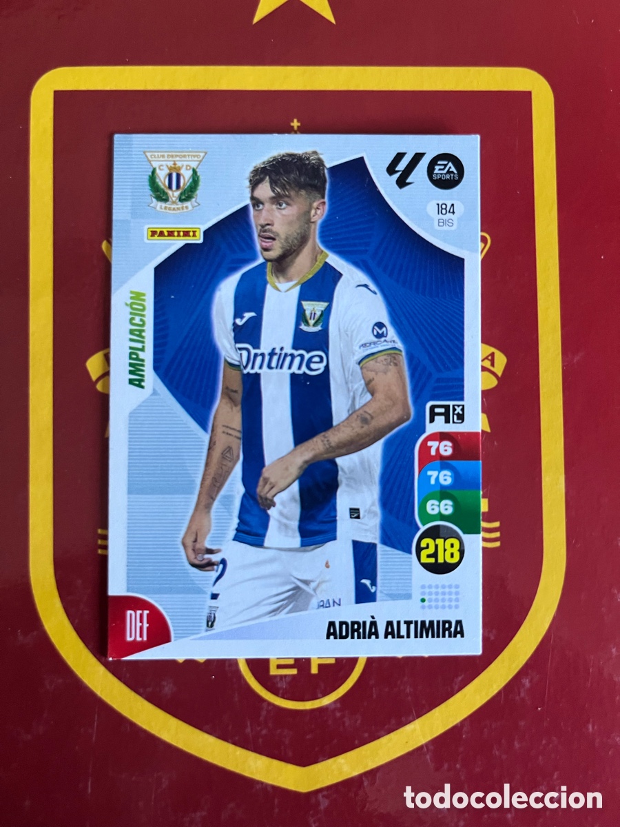 Football Stickers: 184 BIS ADRI&Agrave; ADRI&Aacute; ALTIMIRA AMPLIACI&Oacute;N ADRENALYN 2024 2025 24 25 LEGAN&Eacute;S