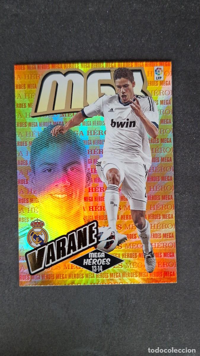 Cromos de f&uacute;tbol: L1 VARANE REAL MADRID MEGA HEROES 371 PANINI MEGACRACKS 2013 2014 13 14
