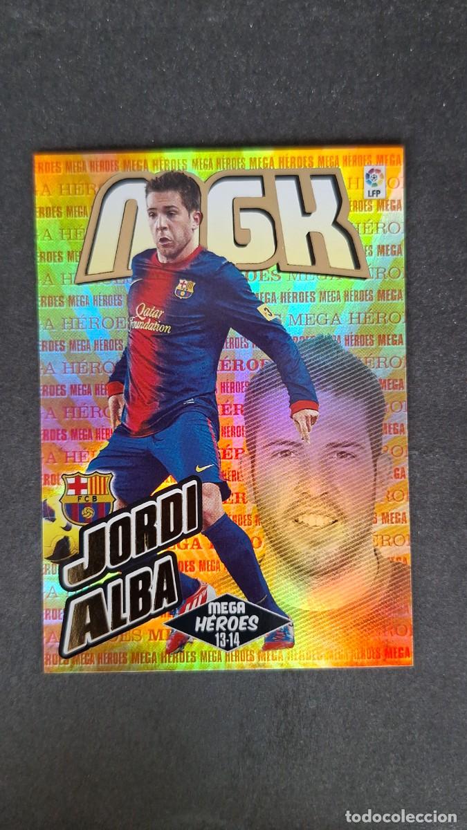 Cromos de f&uacute;tbol: L1 JORDI ALBA F. C. BARCELONA MEGA HEROES 373 PANINI MEGACRACKS 2013 2014 13 14