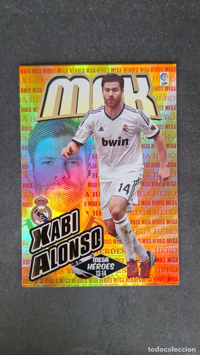 Cromos de f&uacute;tbol: L1 XABI ALONSO REAL MADRID MEGA HEROES 375 PANINI MEGACRACKS 2013 2014 13 14