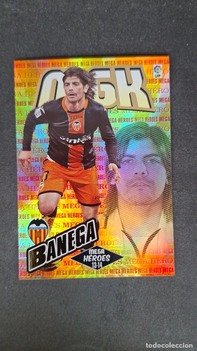 Cromos de f&uacute;tbol: L1 BANEGA VALENCIA C. F. MEGA HEROES 377 PANINI MEGACRACKS 2013 2014 13 14