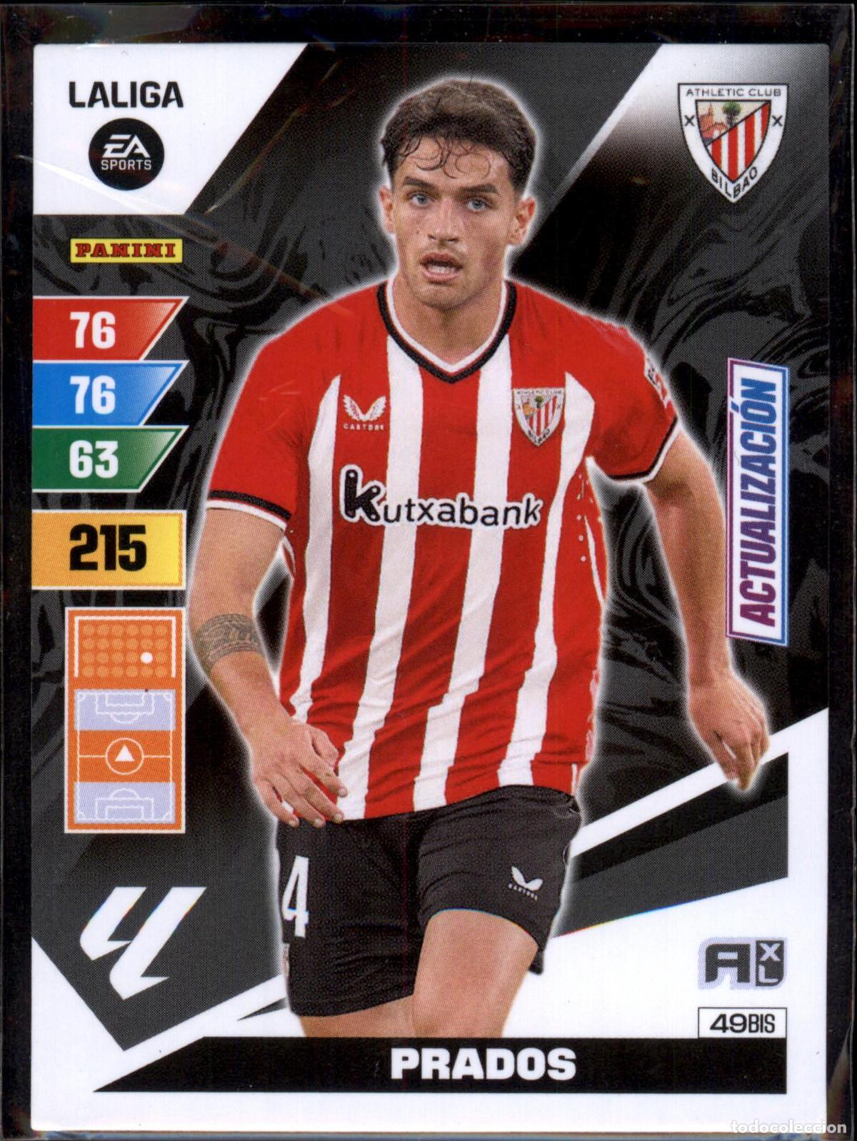 Cromos de f&uacute;tbol: Prados Actualizaci&oacute;n N&ordm; 49 Bis Athletic Club LaLiga Santander Adrenalyn XL 2023 2024 Panini 24 25
