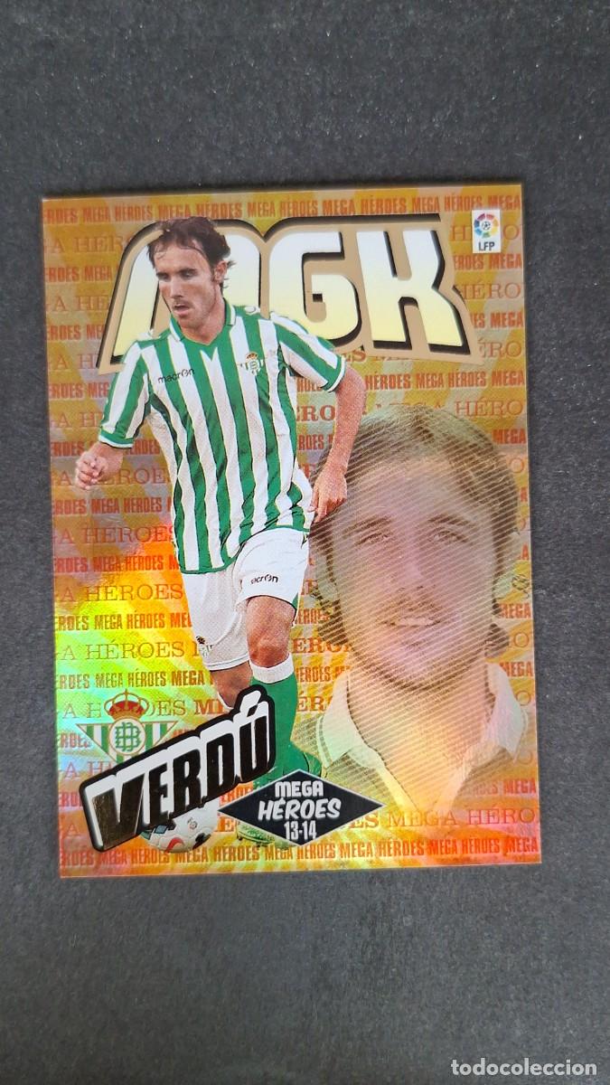 Cromos de f&uacute;tbol: L1 VERDU REAL BETIS BALOMPIE MEGA HEROES 379 BIS PANINI MEGACRACKS 2013 2014 13 14