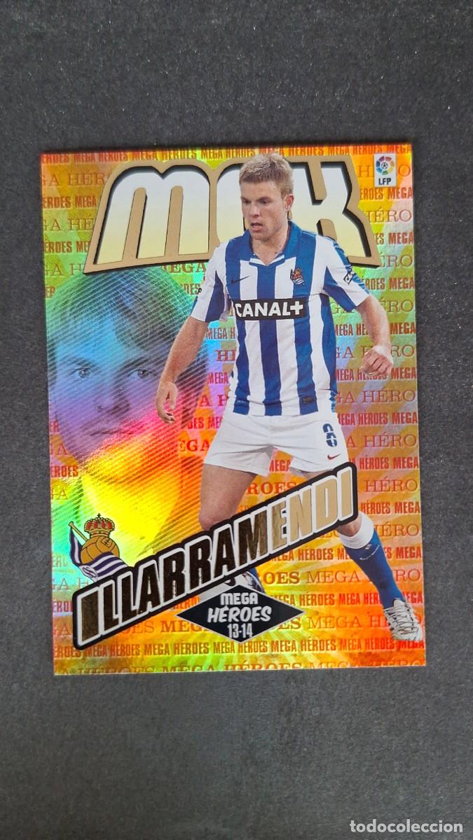 Cromos de f&uacute;tbol: L1 ILLARRAMENDI REAL SOCIEDAD MEGA HEROES 380 PANINI MEGACRACKS 2013 2014 13 14