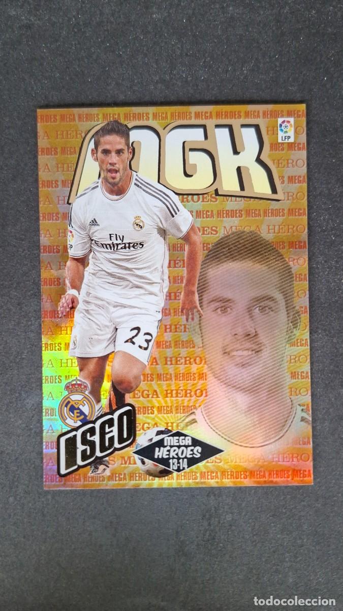 Cromos de f&uacute;tbol: L1 ISCO REAL MADRID MEGA HEROES 380 BIS PANINI MEGACRACKS 2013 2014 13 14