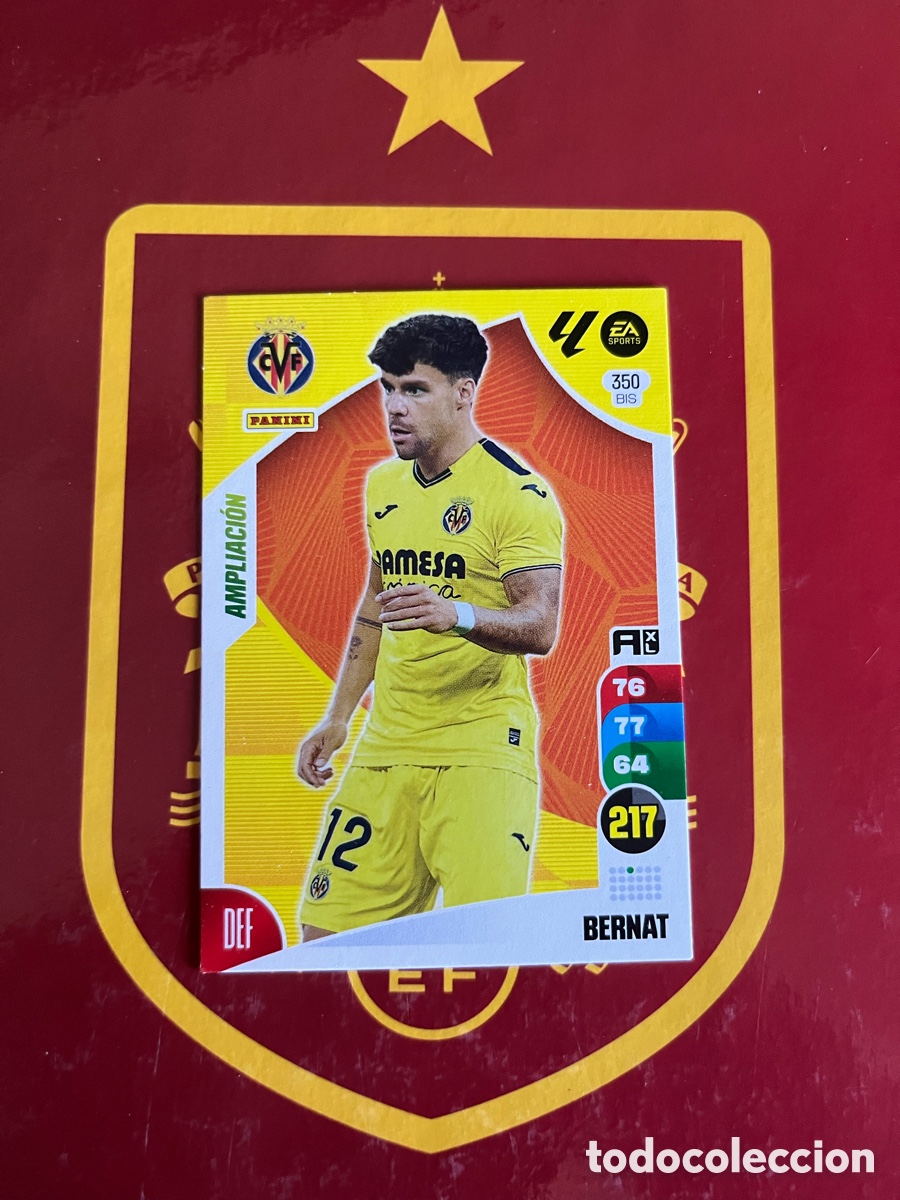 Cromos de f&uacute;tbol: 350 BIS BERNAT AMPLIACI&Oacute;N ADRENALYN 2024 2025 24 25 VILLARREAL