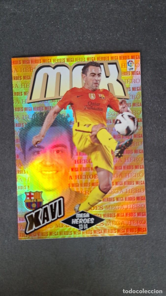 Cromos de f&uacute;tbol: L1 XAVI F. C. BARCELONA MEGA HEROES 382 PANINI MEGACRACKS 2013 2014 13 14