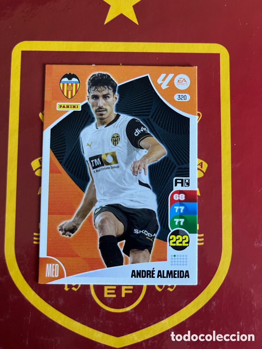 Cromos de Futebol: 320 ANDRE ALMEIDA ADRENALYN 2024 2025 24 25 VALENCIA CF