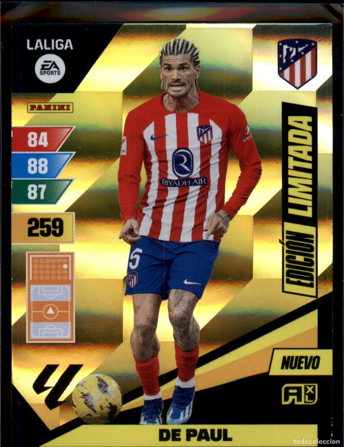 Figurine di Calcio: De Paul Nuevo Edici&oacute;n Limitada Atl&eacute;tico de Madrid Santander Adrenalyn XL 2023 2024 Panini 24 25