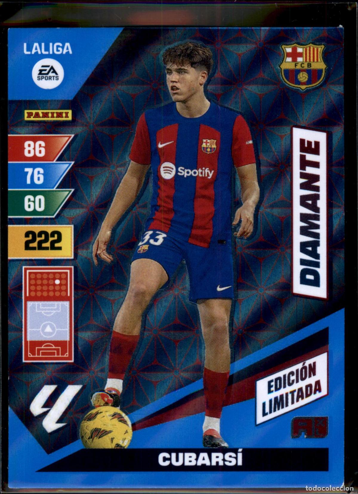 Cromos de f&uacute;tbol: Cubars&iacute; Edici&oacute;n Limitada Bar&ccedil;a (Barcelona) LaLiga Santander Adrenalyn XL 2023 2024 Panini 24 25