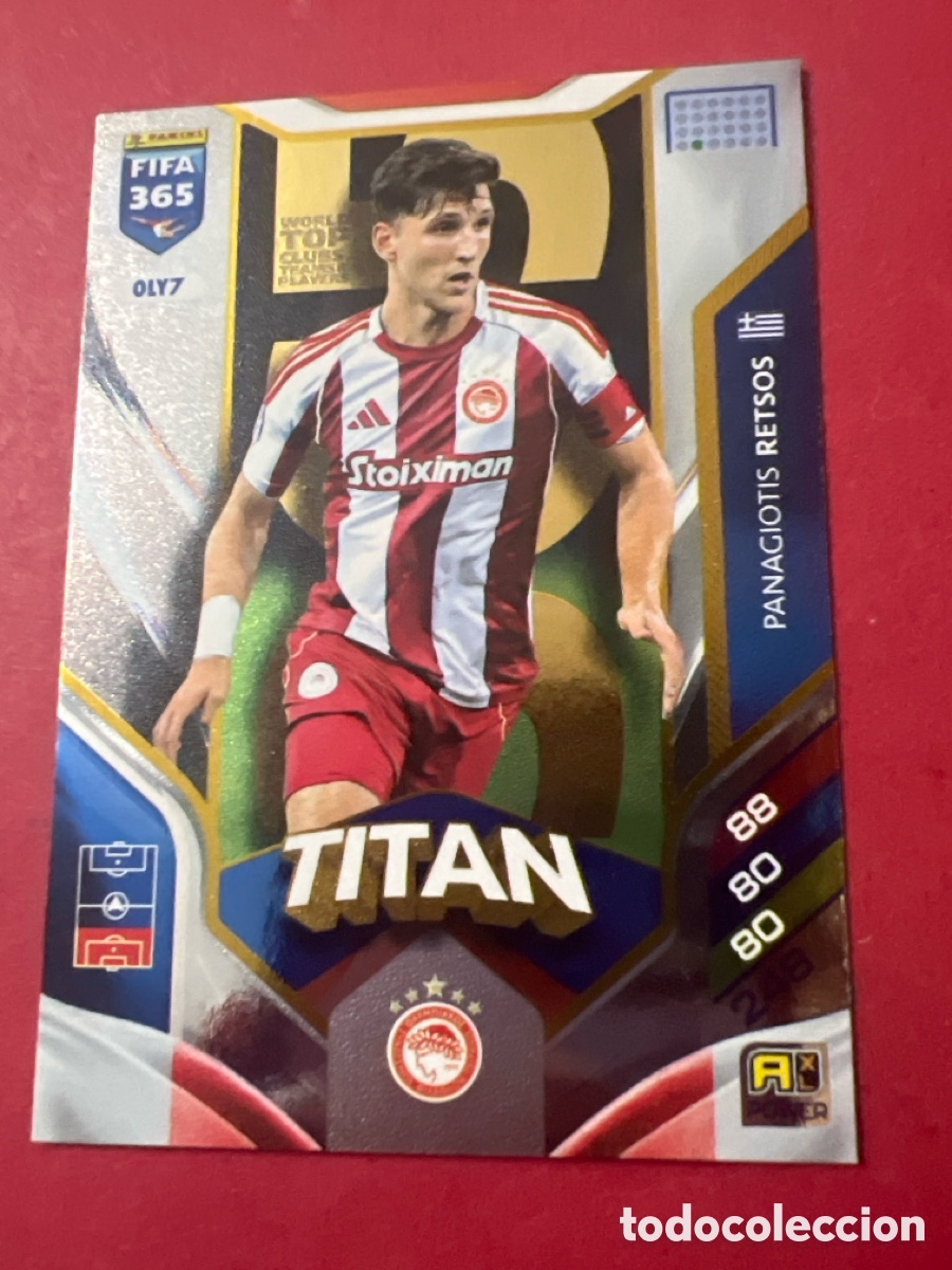Cromos de f&uacute;tbol: E1354. OLY7 Panagiotis Retsos - TITAN - Olympiacos - Adrenalyn Fifa 365 2026- Panini 26