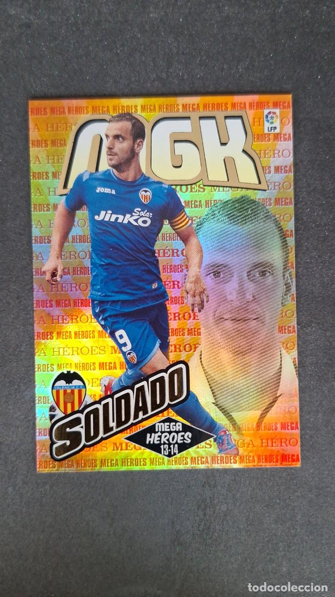 Football Stickers: L1 SOLDADO VALENCIA C. F. MEGA HEROES 403 PANINI MEGACRACKS 2013 2014 13 14