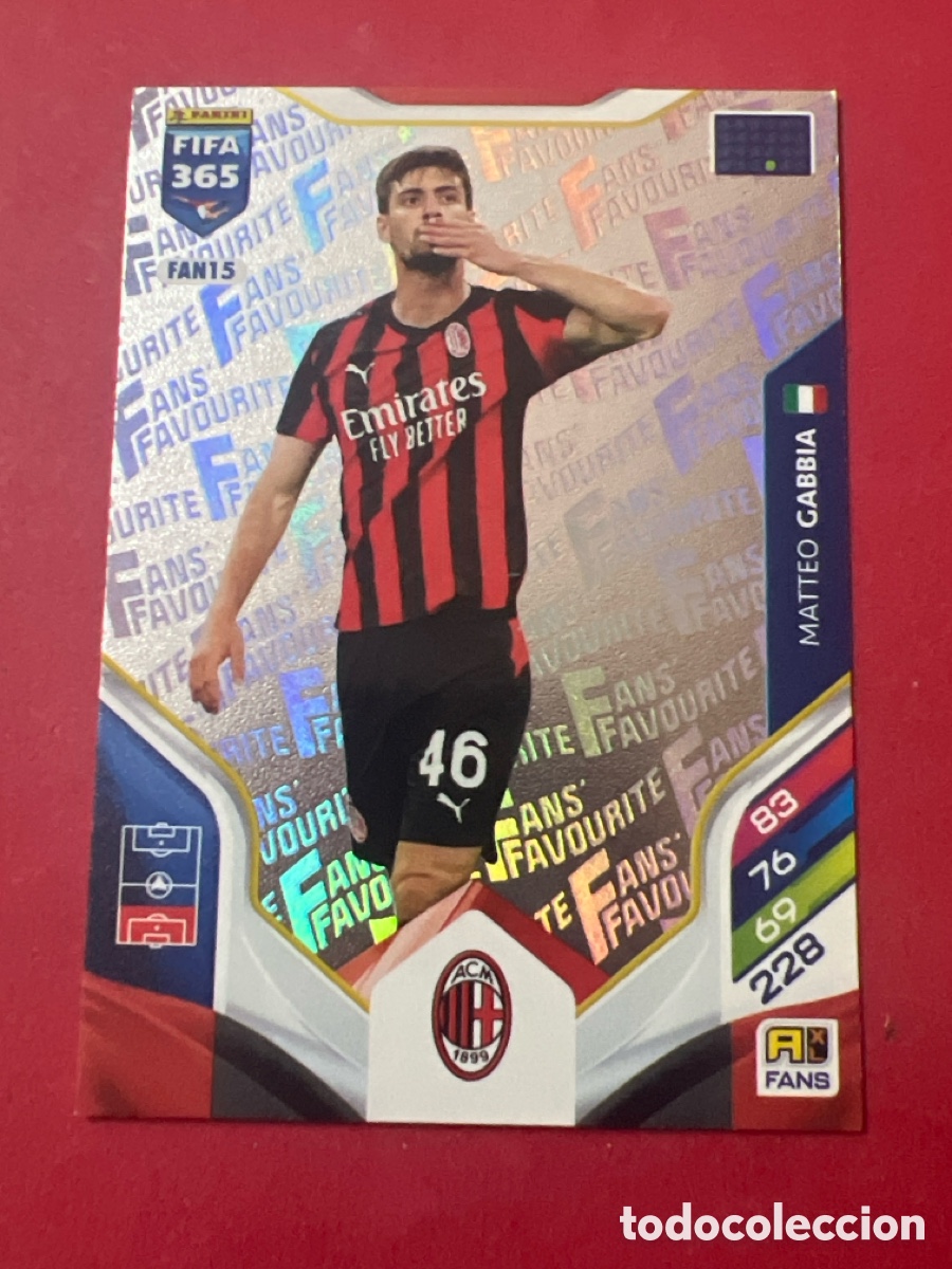 Cromos de Futebol: E1353. FAN15 base GABBIA MILAN ITALIA ADRENALYN 365 2025 2026 25 26 CARD CROMO PANINI TOPPS