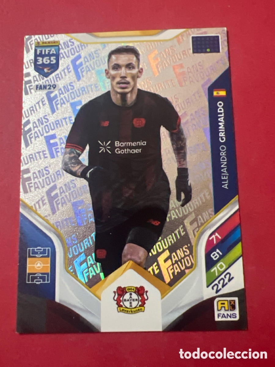 Cromos de Futebol: FAN29 ALEJANDRO GRIMALDO (BAYER LEVERKUSEN) FANS FAVOURITE PANINI ADRENALYN XL FIFA 365 2026 26