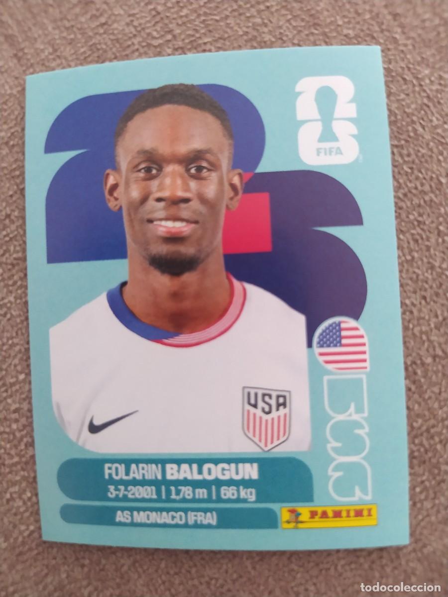 Cromos de f&uacute;tbol: USA 20 Folarin BALOGUN Estados Unidos mundial 2026 panini