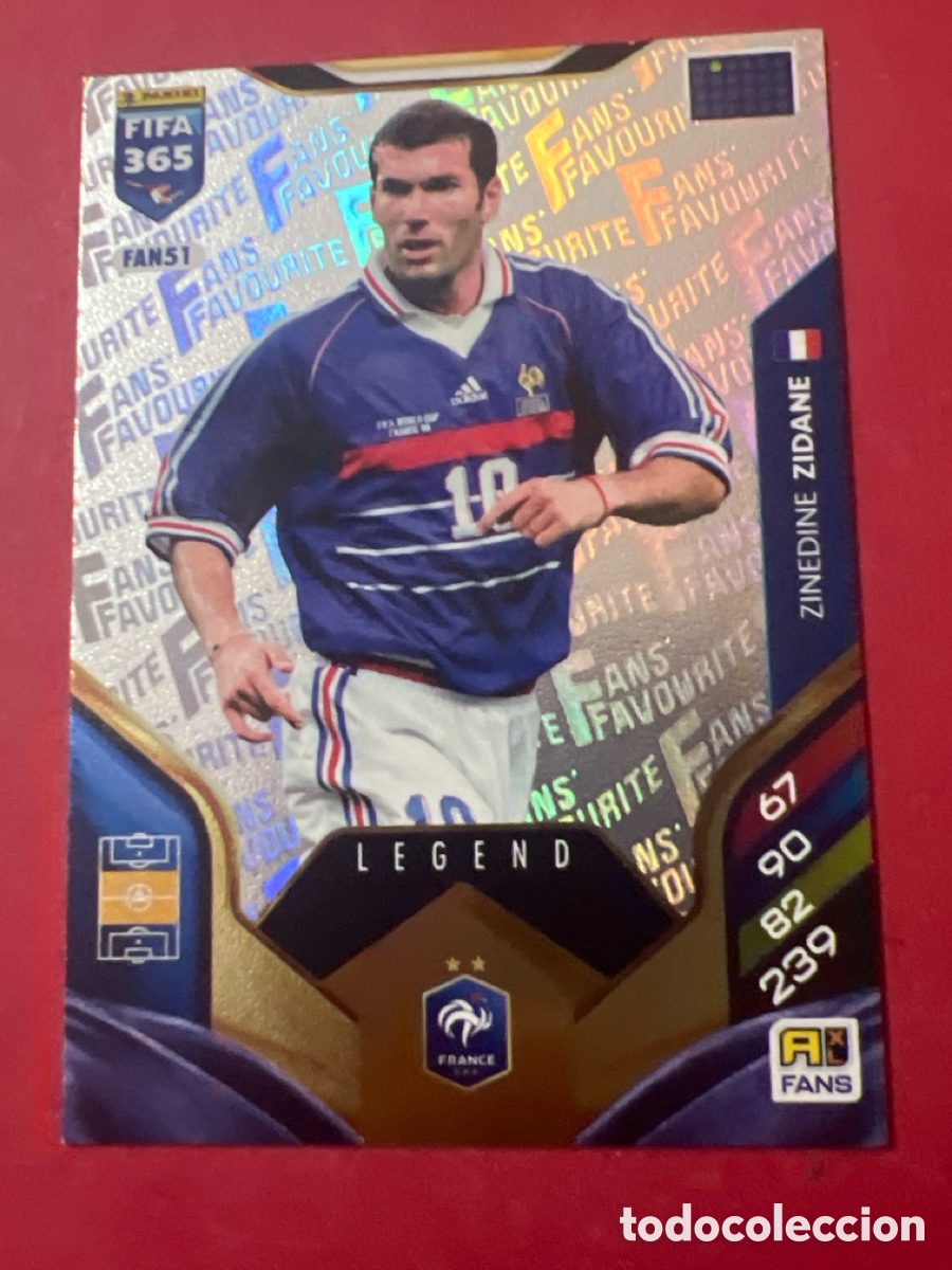 Fu&szlig;ball-Sticker: E1359. FIFA 365 ADRENALYN 2025 2026 25 26 ALBUM PANINI LIGA N FAN51 FAN 51 FRANCIA ZINEDINE ZIDANE