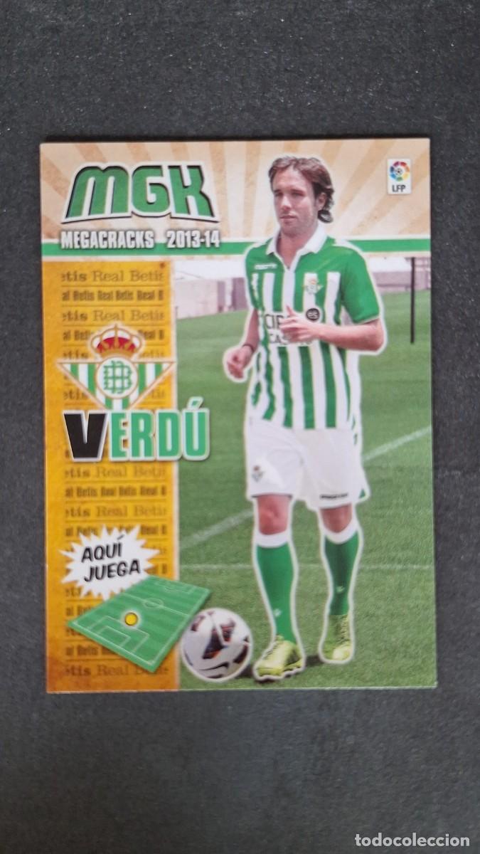Cromos de f&uacute;tbol: L1 VERDU REAL BETIS BALOMPIE NUEVO FICHAJE 442 PANINI MEGACRACKS 2013 2014 13 14