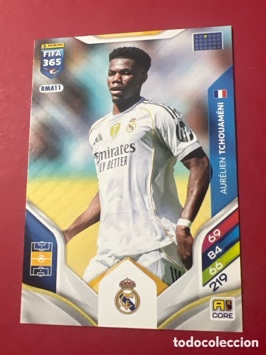 Cromos de f&uacute;tbol: E1361. RMA11 Tchouameni - Real Madrid - Adrenalyn Fifa 365 - Panini 2026