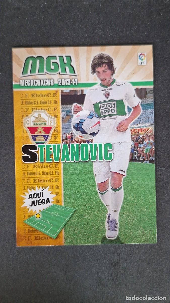 Cromos de f&uacute;tbol: L1 STEVANOVIC ELCHE C. F. NUEVO FICHAJE 447 PANINI MEGACRACKS 2013 2014 13 14