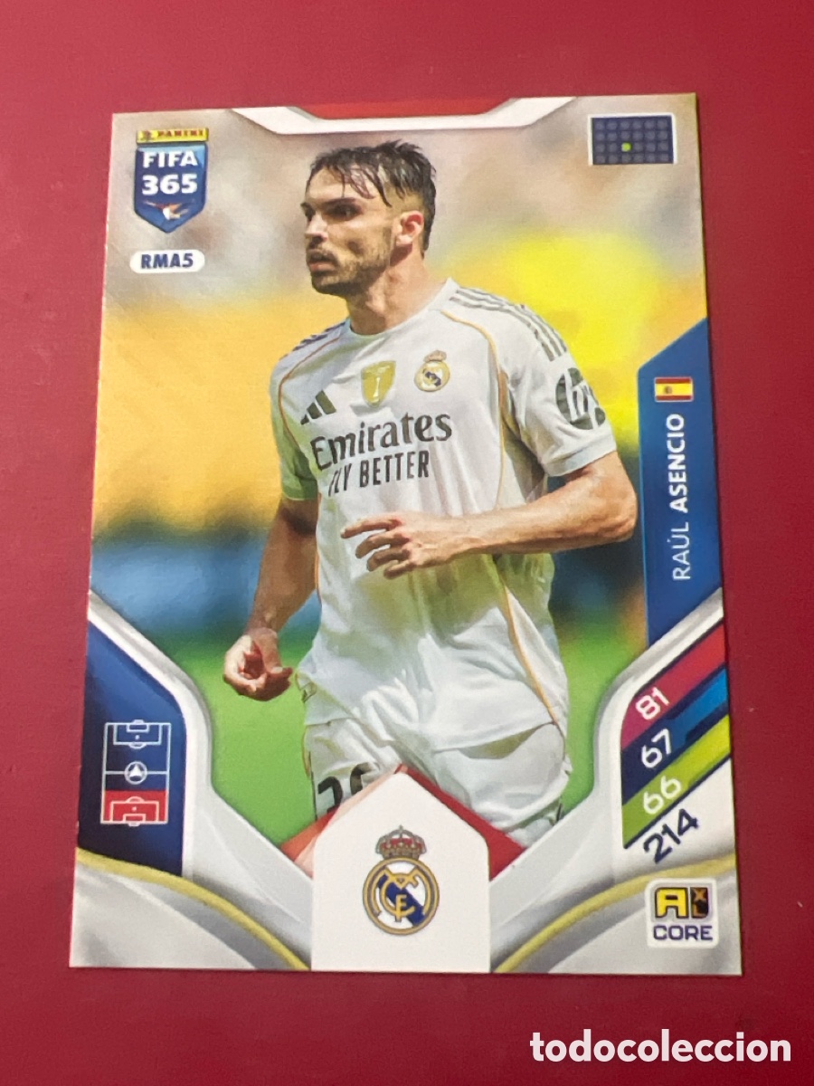 Cromos de f&uacute;tbol: E1363. ADRENALYN XL FIFA 365 2026 CARD BASIC ASENCIO REAL MADRID # RMA5 PANINI