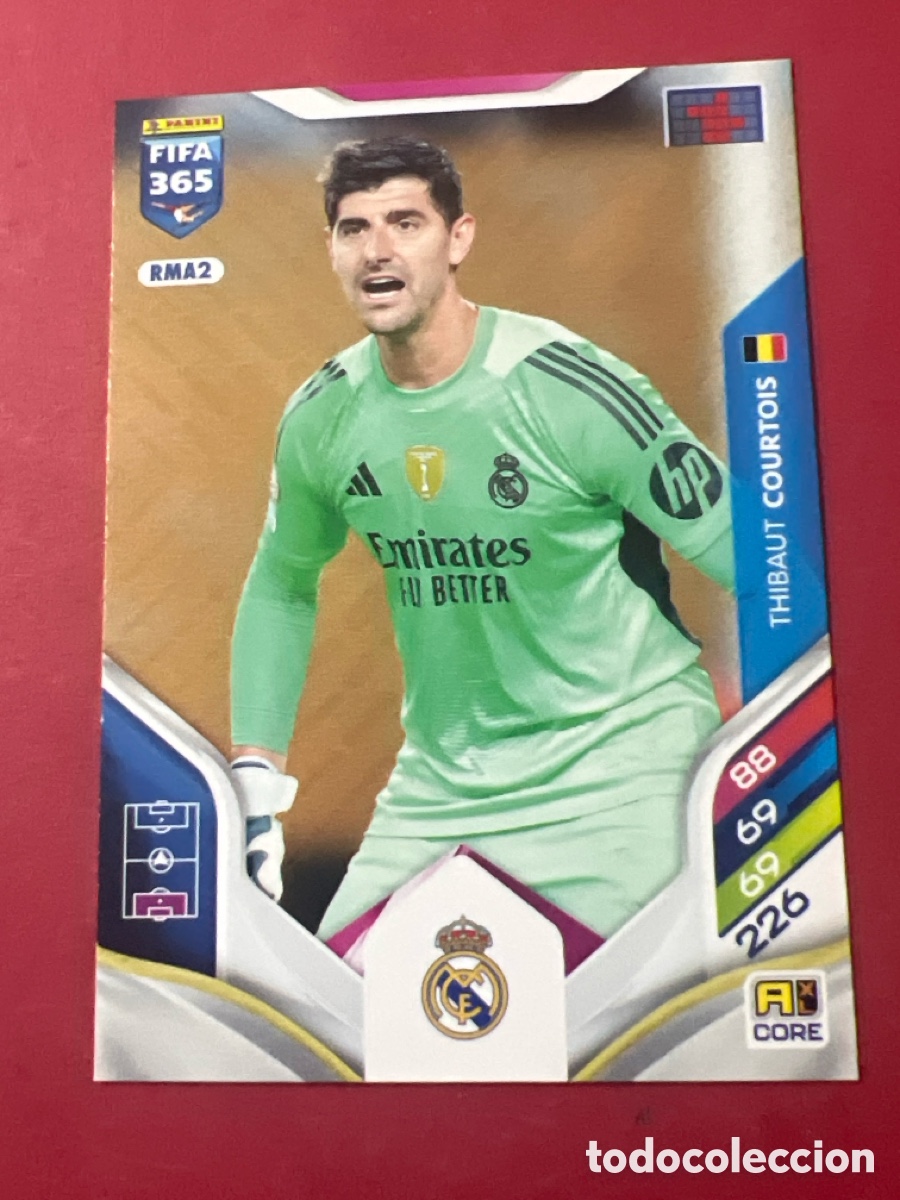 Cromos de f&uacute;tbol: E1365. COURTOIS REAL MADRID RMA2 B&Aacute;SICA ADRENALYN XL FIFA 365 2026