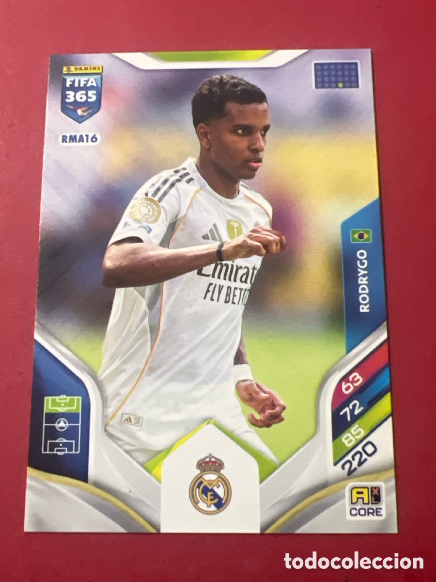 Cromos de f&uacute;tbol: E1366. Rodrygo RMA16 Adrenalyn XL Fifa 365 2026 Real Madrid