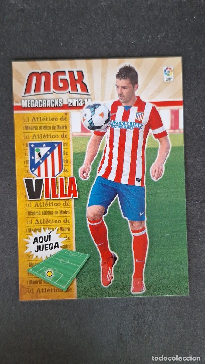 Cromos de f&uacute;tbol: L1 VILLA ATLETICO DE MADRID NUEVO FICHAJE 456 PANINI MEGACRACKS 2013 2014 13 14