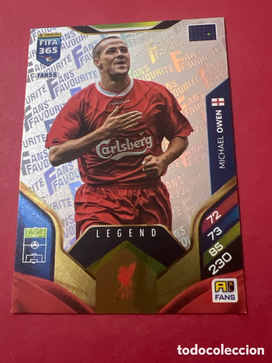 Cromos de f&uacute;tbol: FAN58 MICHAEL OWEN (LIVERPOOL) FANS FAVOURITE LEGEND PANINI ADRENALYN XL FIFA 365 2026 26
