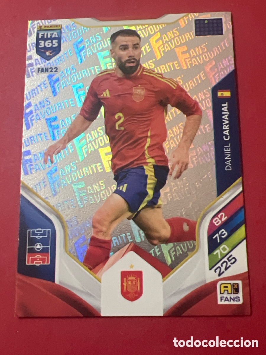 Cromos de f&uacute;tbol: E1372. CARVAJAL ESPA&Ntilde;A (REAL MADRID) FAN22 FANS FAVOURITE ADRENALYN XL FIFA 365 PANINI 2026