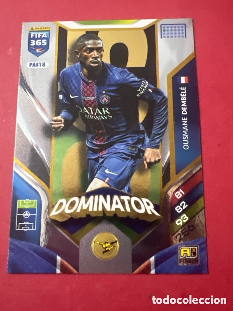 Cromos de f&uacute;tbol: E1373. Dembele PAS18 Dominator PSG - Adrenalyn Fifa 365 2025 2026 25 26