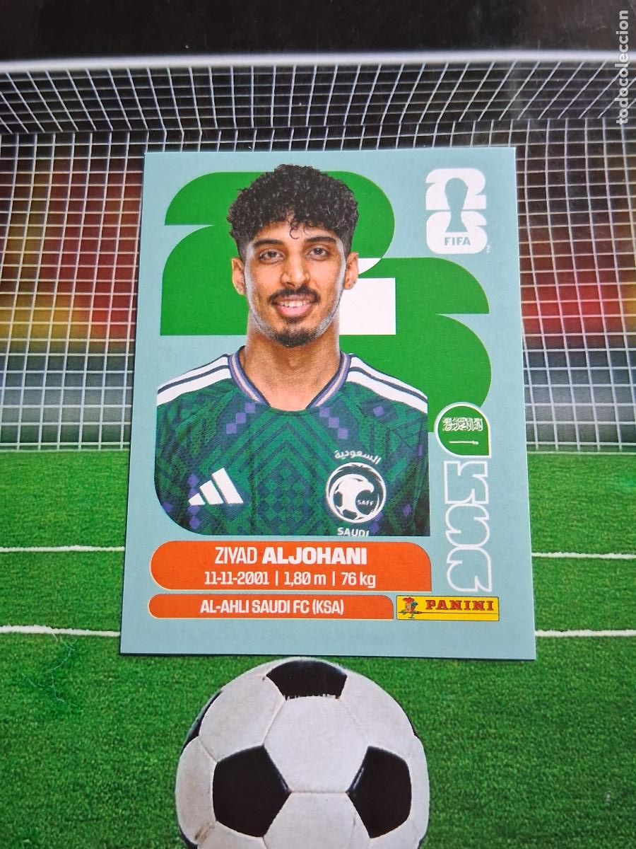 Cromos de f&uacute;tbol: KSA 10 ZIYAD ALJOHANI ARABIA SAUDI CROMO STICKERS FUTBOL MUNDIAL FIFA 2026 MEXICO EEUU CANADA PANINI
