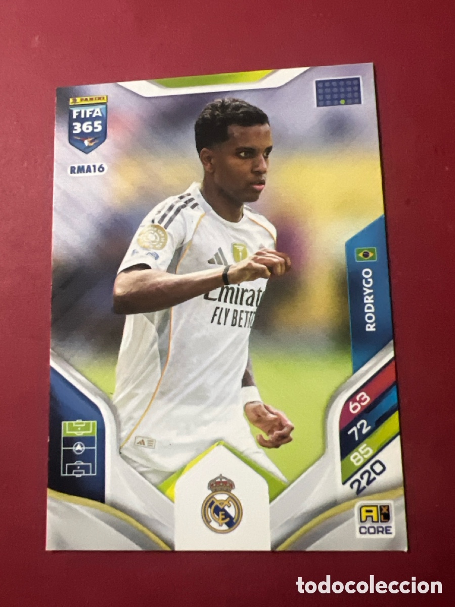 Cromos de f&uacute;tbol: E1375. Rodrygo RMA16 Adrenalyn XL Fifa 365 2026 Real Madrid