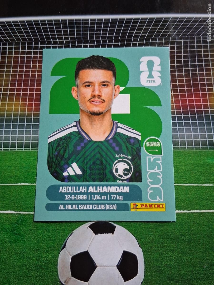 Cromos de f&uacute;tbol: KSA 20 ABDULLAH ALHAMDAN ARABIA SAUDI CROMO STICKERS FUTBOL MUNDIAL 2026 MEXICO EEUU CANADA PANINI