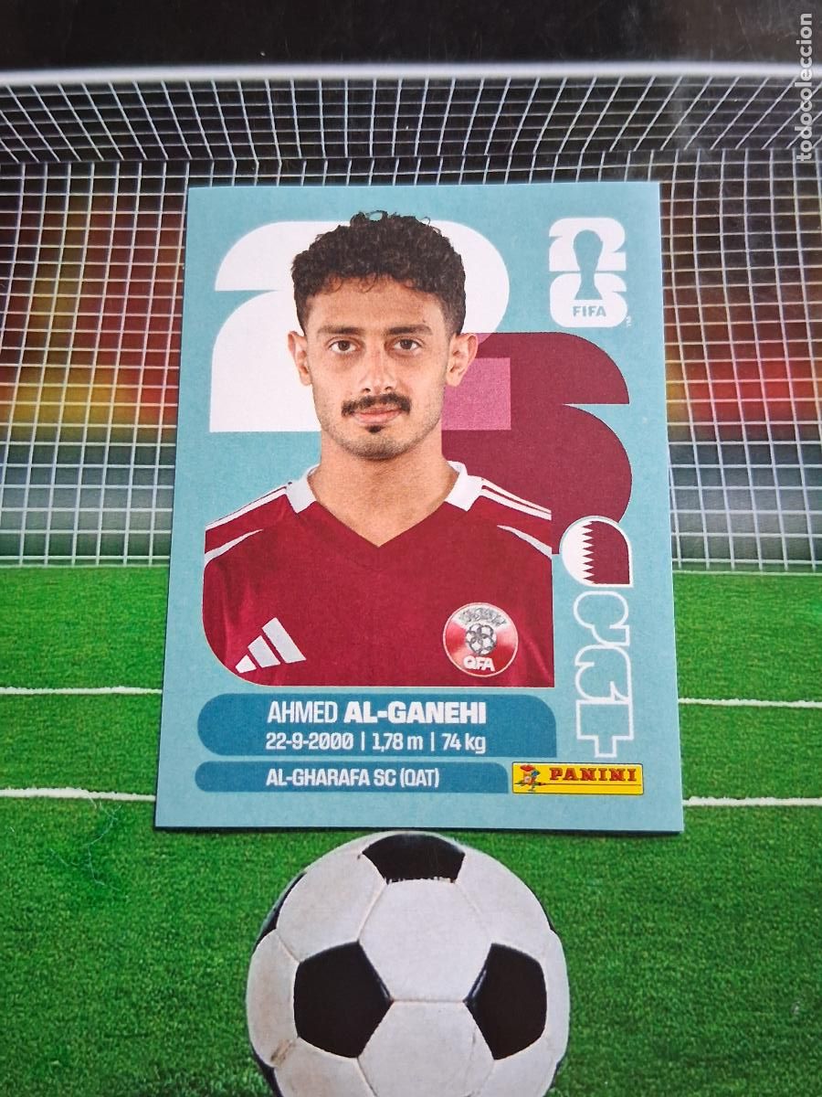 Cromos de Futebol: QAT 19 AL-GANEHI QATAR CROMO STICKERS FUTBOL MUNDIAL FIFA 2026 MEXICO EEUU CANADA PANINI