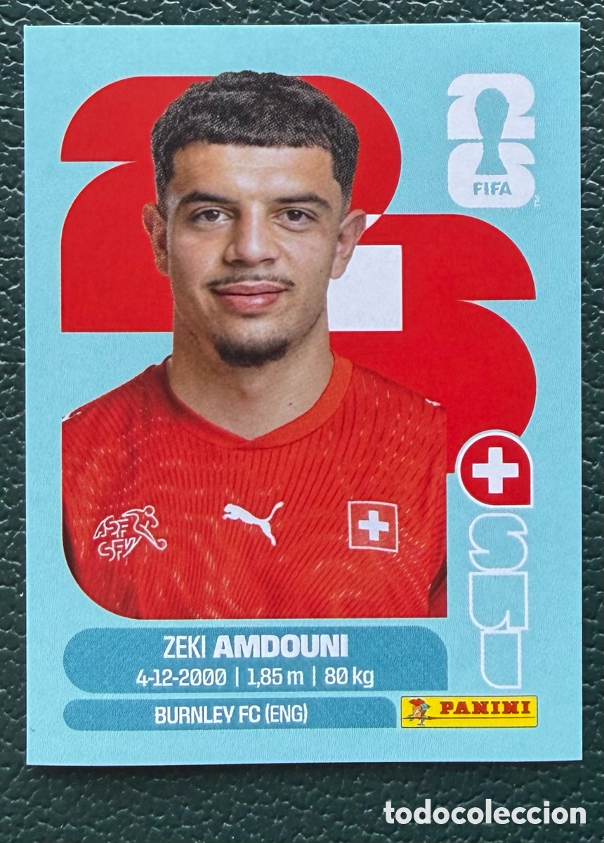 Cromos de f&uacute;tbol: SUI 20 ZEKI AMDOUNI SUIZA CROMOS ALBUM FIFA WORLD CUP MUNDIAL 2026 PANINI